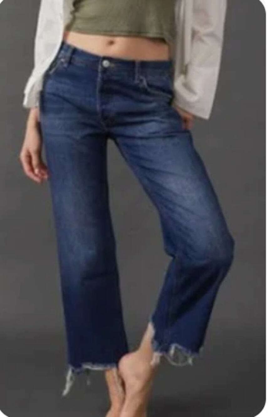 Free People We The Free Jeans Maggie Mid Rise Straight Leg 29